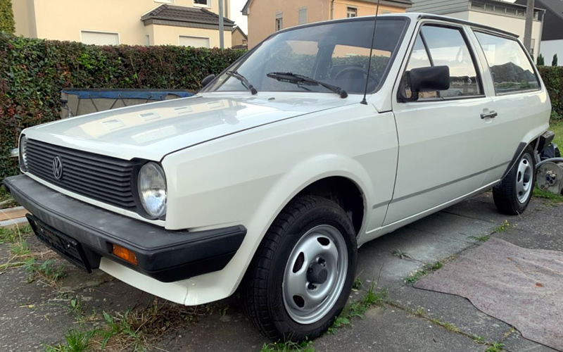 Polo Mk2 1982 года, вид спереди