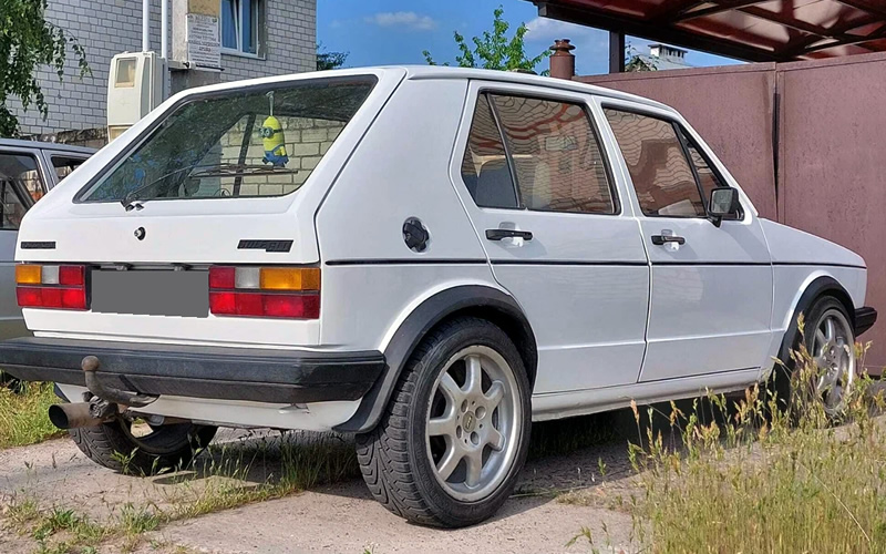 Golf Mk1 1982 года, вид сзади