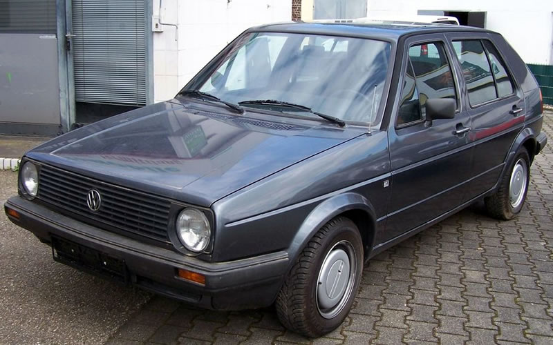 Golf Mk2 1984 года, вид спереди