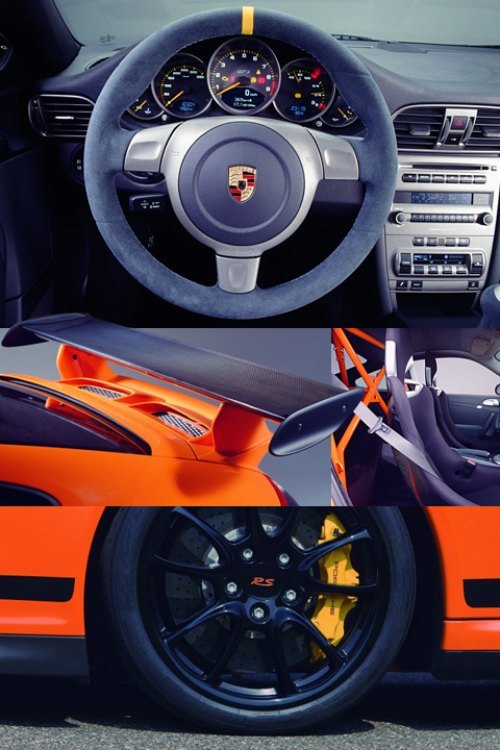 Внутри Porsche GT3 RS не до лишнего комфорта.…