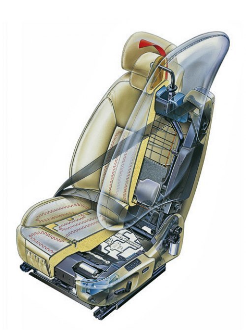 Переднее левое кресло Saab 9–3 с боковой подушкой…