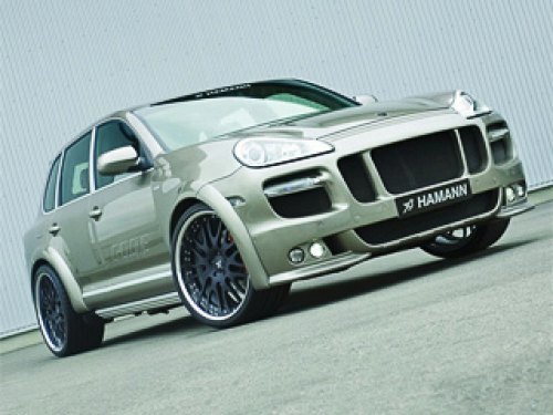 В оригинальный фронтальный бампер Porsche Cayenne…