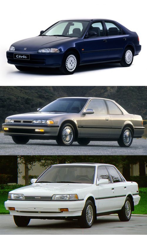 Honda Civic, Honda Accord и Toyota Camry заняли…