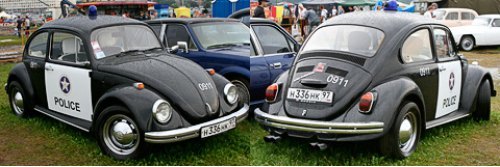 VW Beetle в полицейском исполнении.