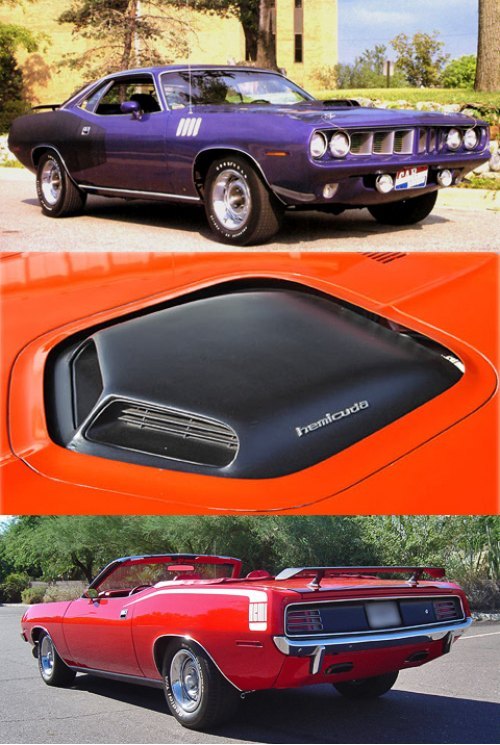 А таких кабриолетов Hemi ‘Cuda, как на нижней…