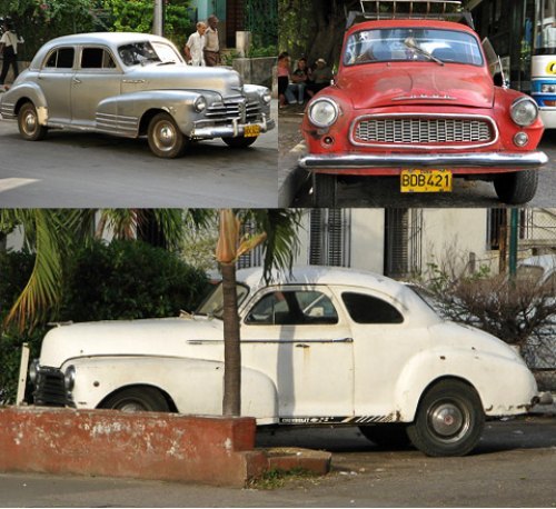 Вверху слева — Chevy 1948 года и при том очень…