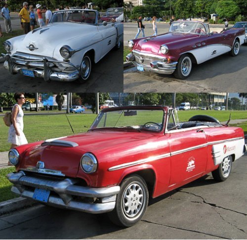Вверху слева — Oldsmobile, 1952 г., прямо на нем…