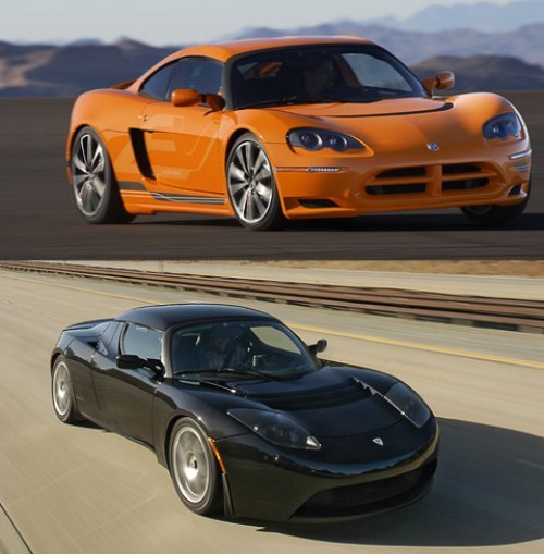 У Доджа Curcuit EV и Теслы Roadster схожие…