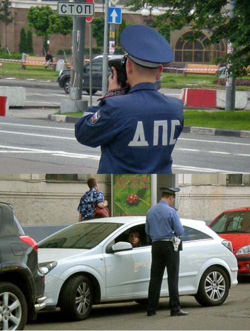 На дороге инспектор ГИБДД — царь и бог. Оштрафует…