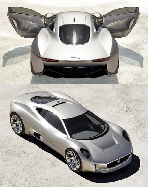 Длина двухдверки Jaguar C-X75 составляет 4647 мм,…