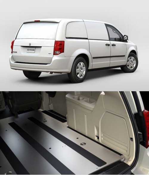 Внешне отличить вэн Dodge Cargo можно по…