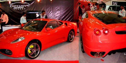 Индийская реплика спорткара Ferrari F430…