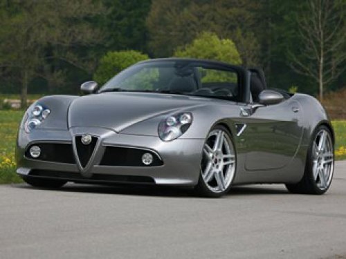У двухдверки Alfa Romeo 8C Spider новые колёсные…