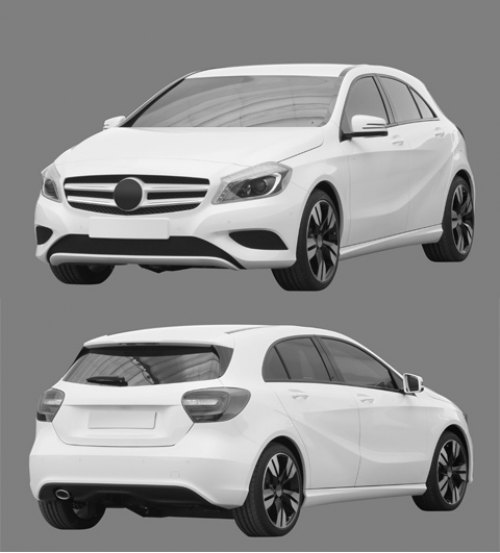 Кое-что поведать о внешности хэтчбека Mercedes…