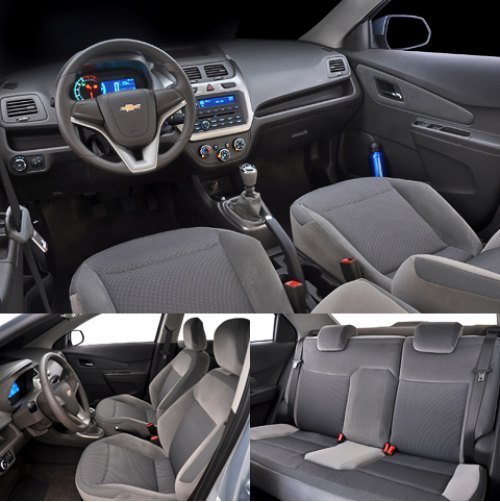 Интерьер сделан в духе модели Chevrolet Aveo…
