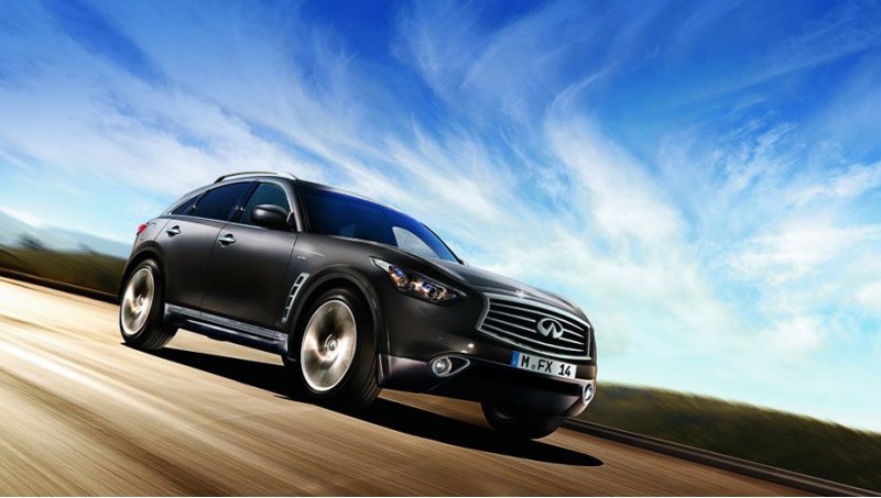 Спереди обновлённый Infiniti FX стал выглядеть…