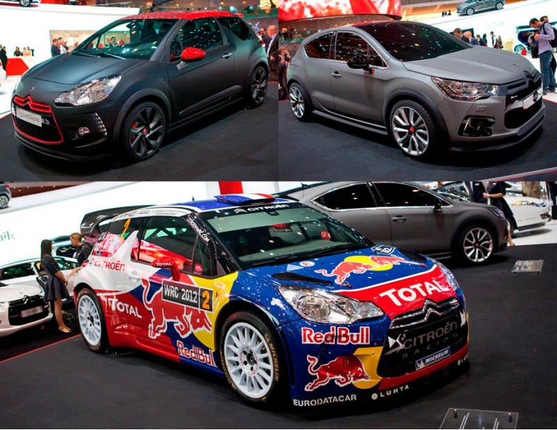 Citroen DS4 Racing (на фото справа) и DS3 не зря…