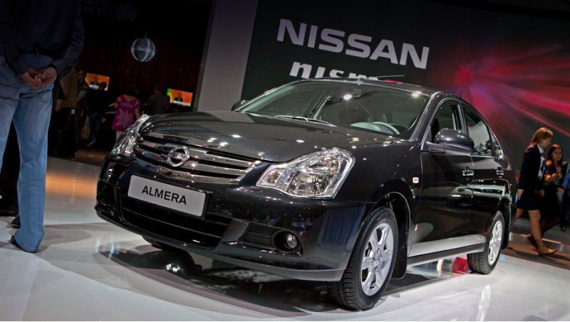 Модель Nissan Almera, построенная на базе седана…