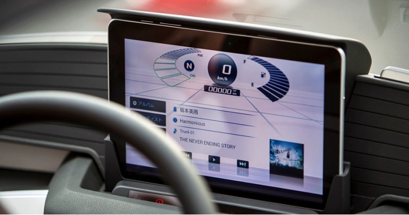 В качестве комбинации приборов электрокар Honda…