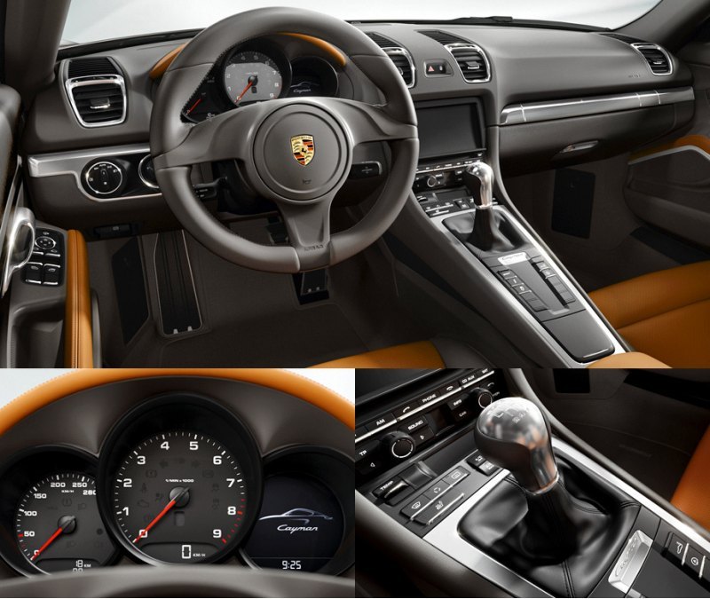 Интерьер идентичен салону родстера Porsche…