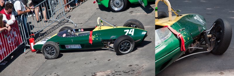 Болид под номером 74 (Lola Mk 3 — 1961 год) до…