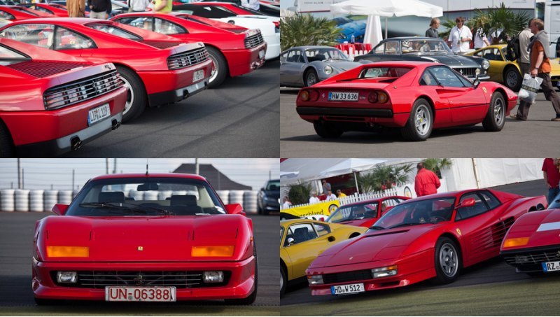 Ferrari 348 ts, 308 GTB, 512 Berlinetta Boxer,…