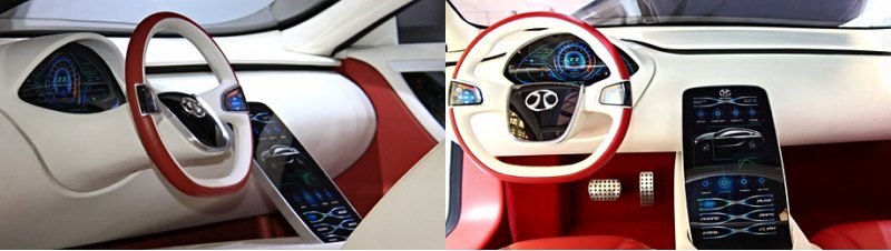 Внутри купе Concept 900 дизайнеры решили…
