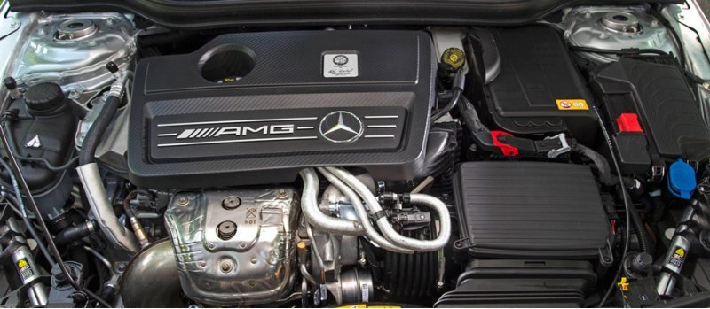 Одно из интересных замечаний Мерса: мотор CLA 45…