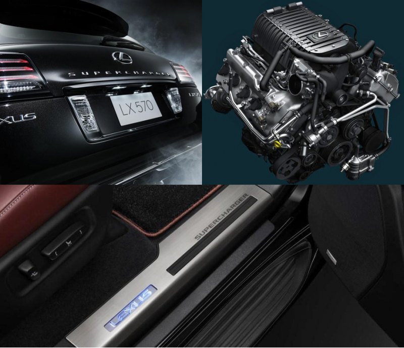 Помимо доработки мотора, в LX 570 Supercharger…