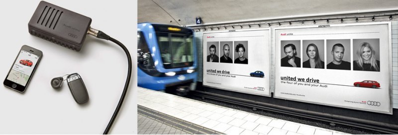 Участникам программы Audi unite полагается набор,…