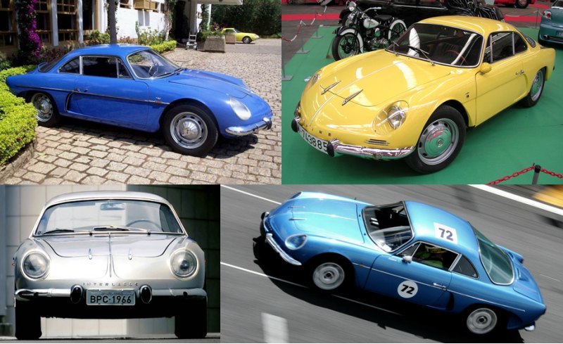 Купе Alpine A108 (вверху справа) и его…