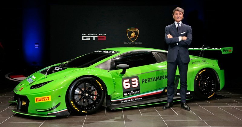 Новый гоночный Huracan представил глава фирмы…