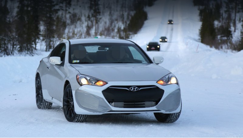 Будущая двухдверка Genesis Coupe уже тестируется…