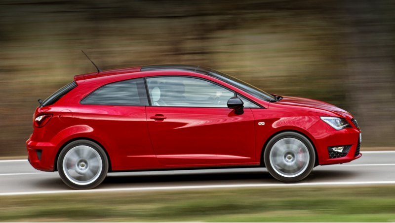С места до 100 км/ч Seat Ibiza Cupra разгоняется…