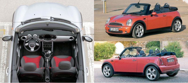 Технически Mini Cabrio (модель R52) повторял…