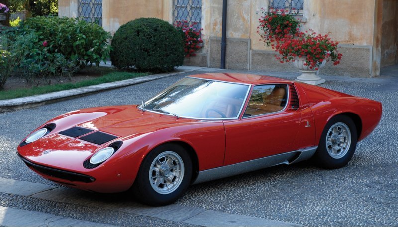 Суперкар Lamborghini Miura с кузовом работы…