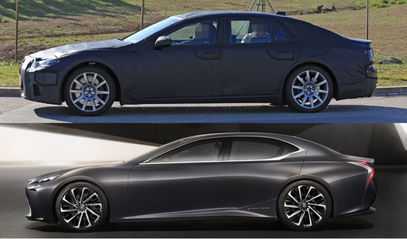 Новый Lexus LS уже неоднократно попадался…