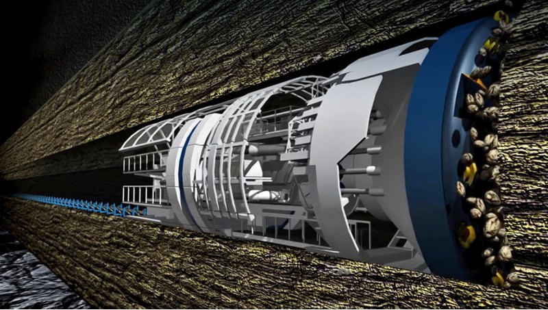 Так выглядит тоннелепроходческий комплекс (tunnel…