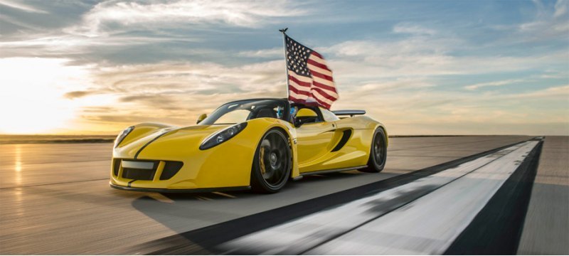 У открытого варианта Venom GT Spyder (1471 л.с.)…