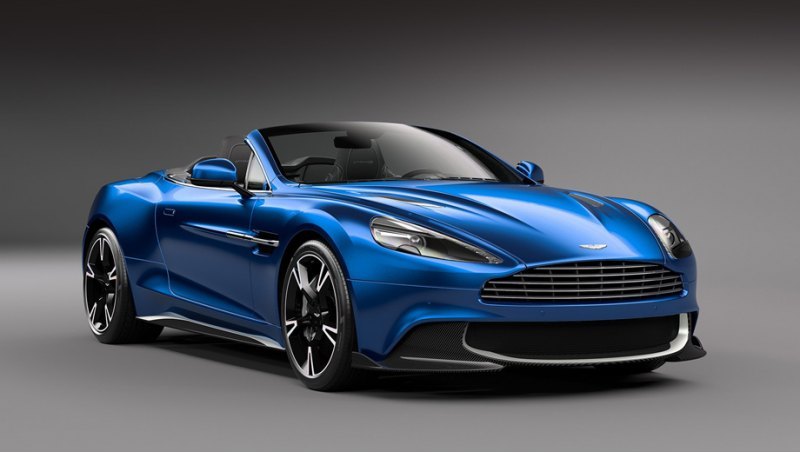 Спереди от обычного кабриолета Vanquish «эску»…