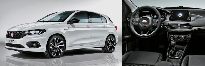 Семейство Fiat Tipo козырнет дополнительными…
