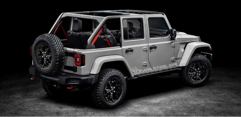 В зависимости от модификации на Wrangler будут…