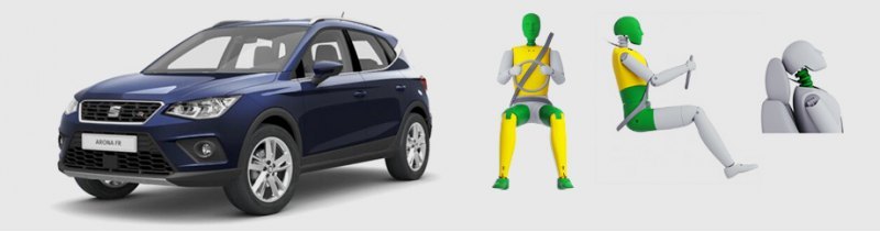 У кроссовера Seat Arona баллы за фронтальные…