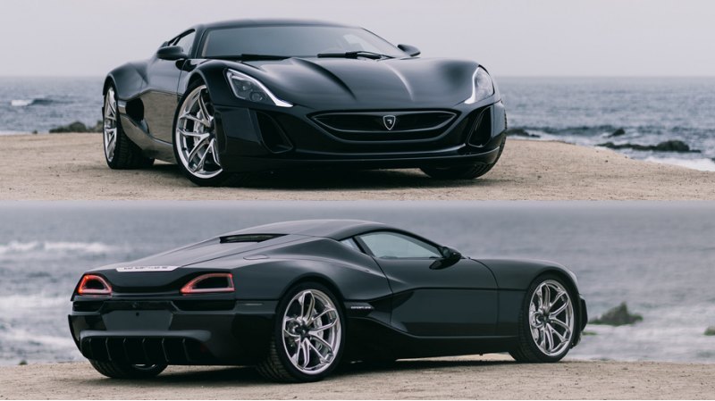 Электрокар Rimac Concept_One со сцены вот-вот…