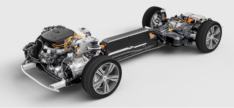 На рисунке показано шасси седана S60 T8 Plug-in…
