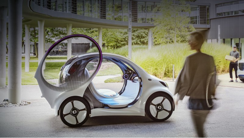 Концепт Smart vision EQ fortwo, явленный миру год…