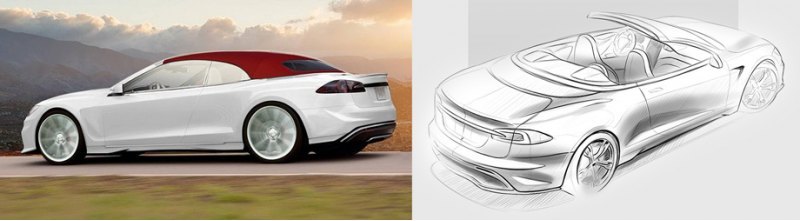 Эти эскизы ходят по Сети с февраля как Tesla…