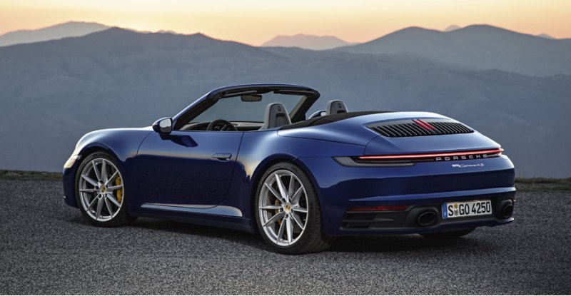 Длина кабриолета Porsche 911 серии 992 равна 4519…