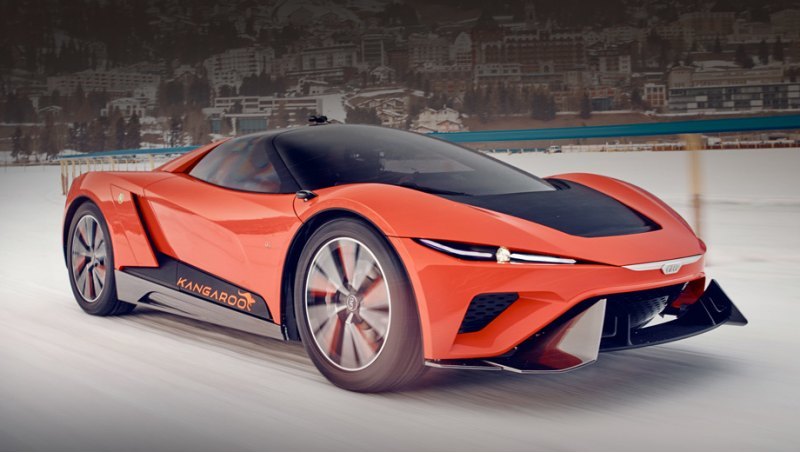 Кузов из углеволокна покоится на алюминиевой…