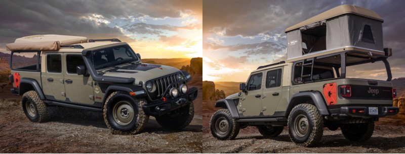 Пикап Jeep Wayout нацелен на долгие походы: тут…
